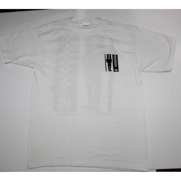 Vintage SKA Punk Music Tour T Shirt Tee White 2-Sided Mens Size L Single Stitch - Picture 7 of 9